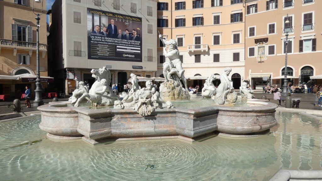 Fontana del Nettuno auf der Piazza Navona