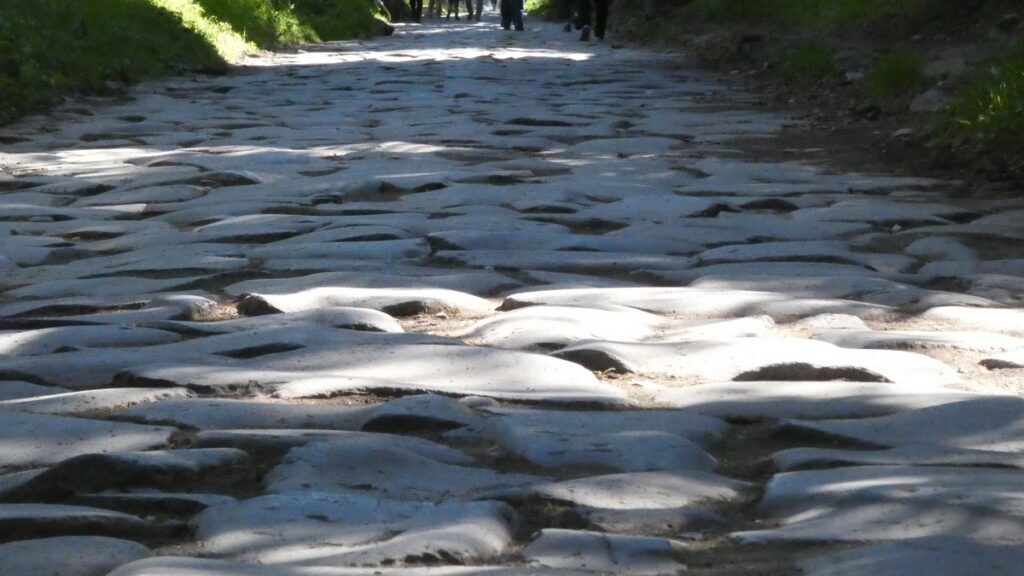 Nahansicht der Via Appia Antica
